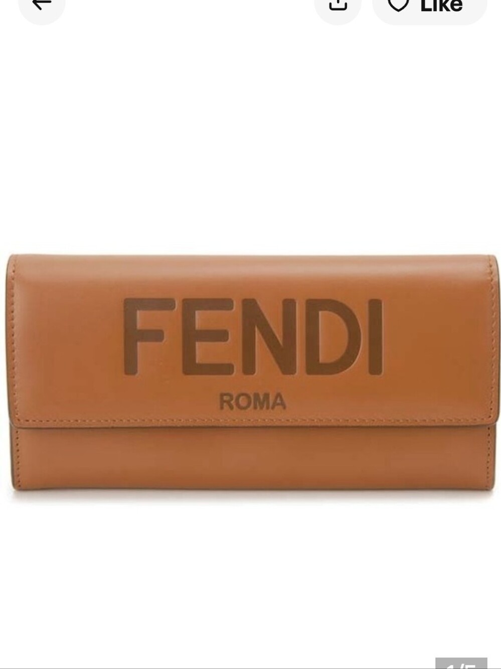 Fendi Roma Tan Leather Wallet